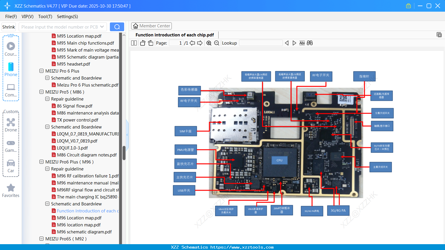 Meizu Function Introduction Of Each Chip